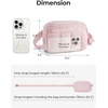 image:imageBAGSMART Fanny Packs for Women Cross Body Quilted Puffy Belt Bag with Pockets Fashion Waist Packs for Traveling Hiking PinkCamel