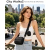 image:imageBAGSMART Small Crossbody Bags for Women Puffer Purse with Cute Pouch Hobo Shoulder Handbag for Daily Casual Travel Work01jet Black