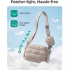image:imageBAGSMART Small Crossbody Bags for Women Puffer Purse with Cute Pouch Hobo Shoulder Handbag for Daily Casual Travel WorkCoffee Brown