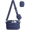 image:imageBAGSMART Small Crossbody Bags for Women Puffer Purse with Cute Pouch Hobo Shoulder Handbag for Daily Casual Travel WorkNavy Blue