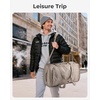image:imageBAGSMART 4IN1 Duffle Bag for Travel 40L Travel Bag Gym Duffle TSA Carry on Backpack with Shoes Compartment amp Wet Pocket Waterresistant Workout Duffel BlackBrown