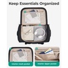 image:imageBAGSMART 4IN1 Duffle Bag for Travel 40L Travel Bag Gym Duffle TSA Carry on Backpack with Shoes Compartment amp Wet Pocket Waterresistant Workout Duffel BlackGray