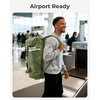 image:imageBAGSMART 4IN1 Duffle Bag for Travel 40L Travel Bag Gym Duffle TSA Carry on Backpack with Shoes Compartment amp Wet Pocket Waterresistant Workout Duffel BlackForest Green