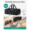 image:imageBAGSMART 4IN1 Duffle Bag for Travel 40L Travel Bag Gym Duffle TSA Carry on Backpack with Shoes Compartment amp Wet Pocket Waterresistant Workout Duffel BlackBlack