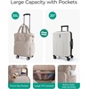 image:imageBAGSMART Rolling Duffle Bag with Wheels 35L Carry on Travel Bag with Detachable Wheels PVC Wet Pocket Duffle Bag with Handle