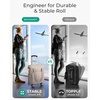 image:imageBAGSMART Rolling Duffle Bag with Wheels 35L Carry on Travel Bag with Detachable Wheels PVC Wet Pocket Duffle Bag with Handle