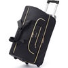 image:imageBAGSMART Rolling Duffle Bag with Wheels 45L Carryon Luggage Large Travel Bag with Shoes Compartment Weekender Overnight Bag for Travel Business TripsBlack