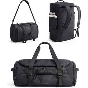 image:imageBAGSMART 4IN1 Duffle Bag for Travel 40L Travel Bag Gym Duffle TSA Carry on Backpack with Shoes Compartment amp Wet Pocket Waterresistant Workout Duffel BlackBlack