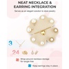 image:imageBAGSMART Hanging Jewelry Organizer Jewelry Holder Organizer Accessories Organizer 68 Pocket Earring Organizer Organizer for Wall Holding JewelriesLarge Black 1 Piece