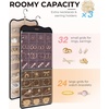 image:imageBAGSMART Hanging Jewelry Organizer Travel Jewelry Holder with 56 Zipper Pockets for Closet or Wall Large Jewelry Storage Black