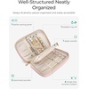 image:imageBAGSMART Travel Jewelry Case Jewelry Box Organizers and Storage Earings Holder Organizer for Women for Necklaces Bracelets RingsBlackABlack