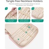 image:imageBAGSMART Travel Jewelry Case Jewelry Box Organizers and Storage Earings Holder Organizer for Women for Necklaces Bracelets RingsBlackABlack
