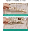 image:imageBAGSMART Travel Jewelry Case Jewelry Organizers and Storage Earings Holder Organizer for Women Necklace Holder Jewelry Rolls for Necklaces Earrings BraceletsPurpleBlack