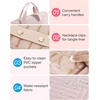 image:imageBAGSMART Travel Jewelry Organizer Case Portable Jewelry Roll Bag Tanglefree Necklace Storage Foldable Transparent Zipper Pockets for Rings Earrings Bracelet Travel Essentials BlackBlack