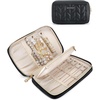 image:imageBAGSMART Travel Jewelry Case Jewelry Box Organizers and Storage Earings Holder Organizer for Women for Necklaces Bracelets RingsBlackABlack
