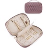 image:imageBAGSMART Travel Jewelry Case Jewelry Organizers and Storage Earings Holder Organizer for Women Necklace Holder Jewelry Rolls for Necklaces Earrings BraceletsPurplePurple