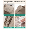 image:imageBAGSMART Travel Toiletry Bag for Women Puffy Hanging Toiletry Bag with Hook Waterresistant Toiletry Organizer for Full Sized Toiletries BrownDusty Rose