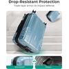 image:imageBAGSMART 2 Piece Luggage 20 Inch Carry On Suitcase with Spinner Wheels Polycarbonate Material BlueAiry Blue