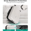 image:imageBAGSMART 2 Piece Luggage 20 Inch Carry On Suitcase with Spinner Wheels Polycarbonate Material BlueBiege