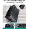 image:imageBAGSMART 2 Piece Luggage 20 Inch Carry On Suitcase with Spinner Wheels Polycarbonate Material BlueBlack