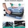 image:imageBAGSMART 2 Piece Luggage 20 Inch Carry On Suitcase with Spinner Wheels Polycarbonate Material BlueBlue