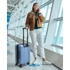 image:imageBAGSMART 2 Piece Luggage 20 Inch Carry On Suitcase with Spinner Wheels Polycarbonate Material BlueBlue