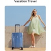 image:imageBAGSMART 2 Piece Luggage 20 Inch Carry On Suitcase with Spinner Wheels Polycarbonate Material BlueBlue