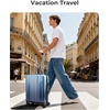 image:imageBAGSMART 2 Piece Luggage 20 Inch Carry On Suitcase with Spinner Wheels Polycarbonate Material BlueGradient blue