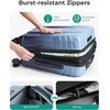 image:imageBAGSMART 2 Piece Luggage 20 Inch Carry On Suitcase with Spinner Wheels Polycarbonate Material BlueGradient blue