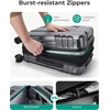 image:imageBAGSMART 2 Piece Luggage 20 Inch Carry On Suitcase with Spinner Wheels Polycarbonate Material BlueGray