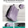 image:imageBAGSMART 2 Piece Luggage 20 Inch Carry On Suitcase with Spinner Wheels Polycarbonate Material BlueLavender Purple