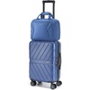 image:imageBAGSMART 2 Piece Luggage 20 Inch Carry On Suitcase with Spinner Wheels Polycarbonate Material BlueNavy Blue