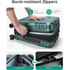 image:imageBAGSMART 2 Piece Luggage 20 Inch Carry On Suitcase with Spinner Wheels Polycarbonate Material BlueOlive Green