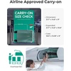 image:imageBAGSMART 2 Piece Luggage 20 Inch Carry On Suitcase with Spinner Wheels Polycarbonate Material BlueOlive Green