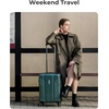 image:imageBAGSMART 2 Piece Luggage 20 Inch Carry On Suitcase with Spinner Wheels Polycarbonate Material BlueOlive Green