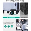image:imageBAGSMART 2 Piece Luggage 20 Inch Carry On Suitcase with Spinner Wheels Polycarbonate Material BluePurple
