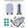 image:imageBAGSMART 2 Piece Luggage 20 Inch Carry On Suitcase with Spinner Wheels Polycarbonate Material BluePurple