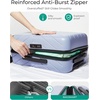 image:imageBAGSMART 2 Piece Luggage 20 Inch Carry On Suitcase with Spinner Wheels Polycarbonate Material BluePurple