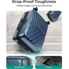 image:imageBAGSMART 2 Piece Luggage 20 Inch Carry On Suitcase with Spinner Wheels Polycarbonate Material BlueRoyal Blue