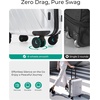 image:imageBAGSMART 2 Piece Luggage 20 Inch Carry On Suitcase with Spinner Wheels Polycarbonate Material BlueSilver