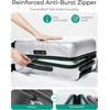 image:imageBAGSMART 2 Piece Luggage 20 Inch Carry On Suitcase with Spinner Wheels Polycarbonate Material BlueSilver