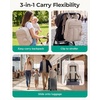 image:imageBAGSMART Baby Diaper Bag Backpack Lightweight Puffy Diaper Bag with Insulated Pocketsamp Pacifier Case Travel Stroller Straps with Waterproof Changing Pad BlackCamel