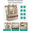 image:imageBAGSMART Beach Bag for Women Mesh Tote Bags with Zipper Sandproof Vacation Essentials with Cooler for Swim Cruise PoolBlue