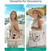 image:imageBAGSMART Beach Bag for Women Mesh Tote Bags with Zipper Sandproof Vacation Essentials with Cooler for Swim Cruise PoolBlue