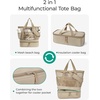 image:imageBAGSMART Beach Bag for Women Mesh Tote Bags with Zipper Sandproof Vacation Essentials with Cooler for Swim Cruise PoolBlue