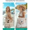 image:imageBAGSMART Beach Bag for Women Mesh Tote Bags with Zipper Sandproof Vacation Essentials with Cooler for Swim Cruise PoolDark Blue