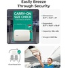 image:imageBAGSMART Carry On Luggage 22x14x9 Airline Approved with Spinner Wheels100 PC Hardside Expandable Luggage with TSA Lock for Trips 20 Inch Rolling Suitcases for Men WomenBeigeBeige