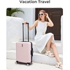 image:imageBAGSMART Carry On Luggage 22x14x9 Airline Approved with Spinner Wheels100 PC Hardside Expandable Luggage with TSA Lock for Trips 20 Inch Rolling Suitcases for Men WomenBeigeBlackPink