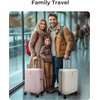image:imageBAGSMART Carry On Luggage 22x14x9 Airline Approved with Spinner Wheels100 PC Hardside Expandable Luggage with TSA Lock for Trips 20 Inch Rolling Suitcases for Men WomenBeigeBlackPink