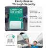 image:imageBAGSMART Carry On Luggage 22x14x9 Airline Approved with Spinner Wheels100 PC Hardside Expandable Luggage with TSA Lock for Trips 20 Inch Rolling Suitcases for Men WomenBeigeMint Green
